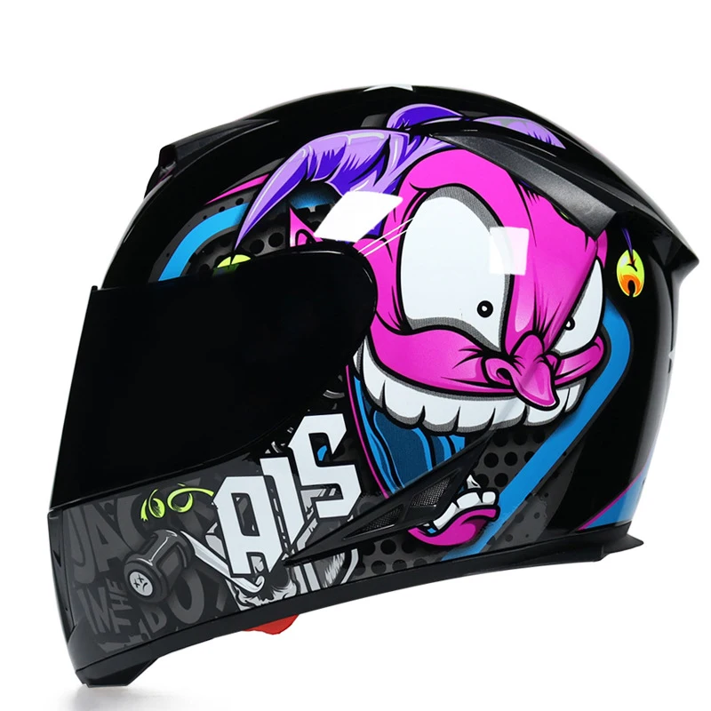 SUBO Racing full face helmet dot certificate approved black motorcycle riding helmets