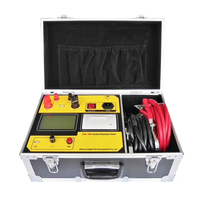 100A Portable loop and contact resistance tester