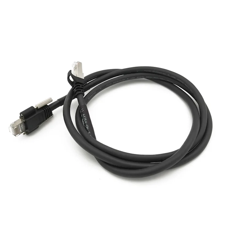 High flexible Cat6A shielded Ethernet cable  4Pair 26AWG Gigabit Lan patch for industrial camera