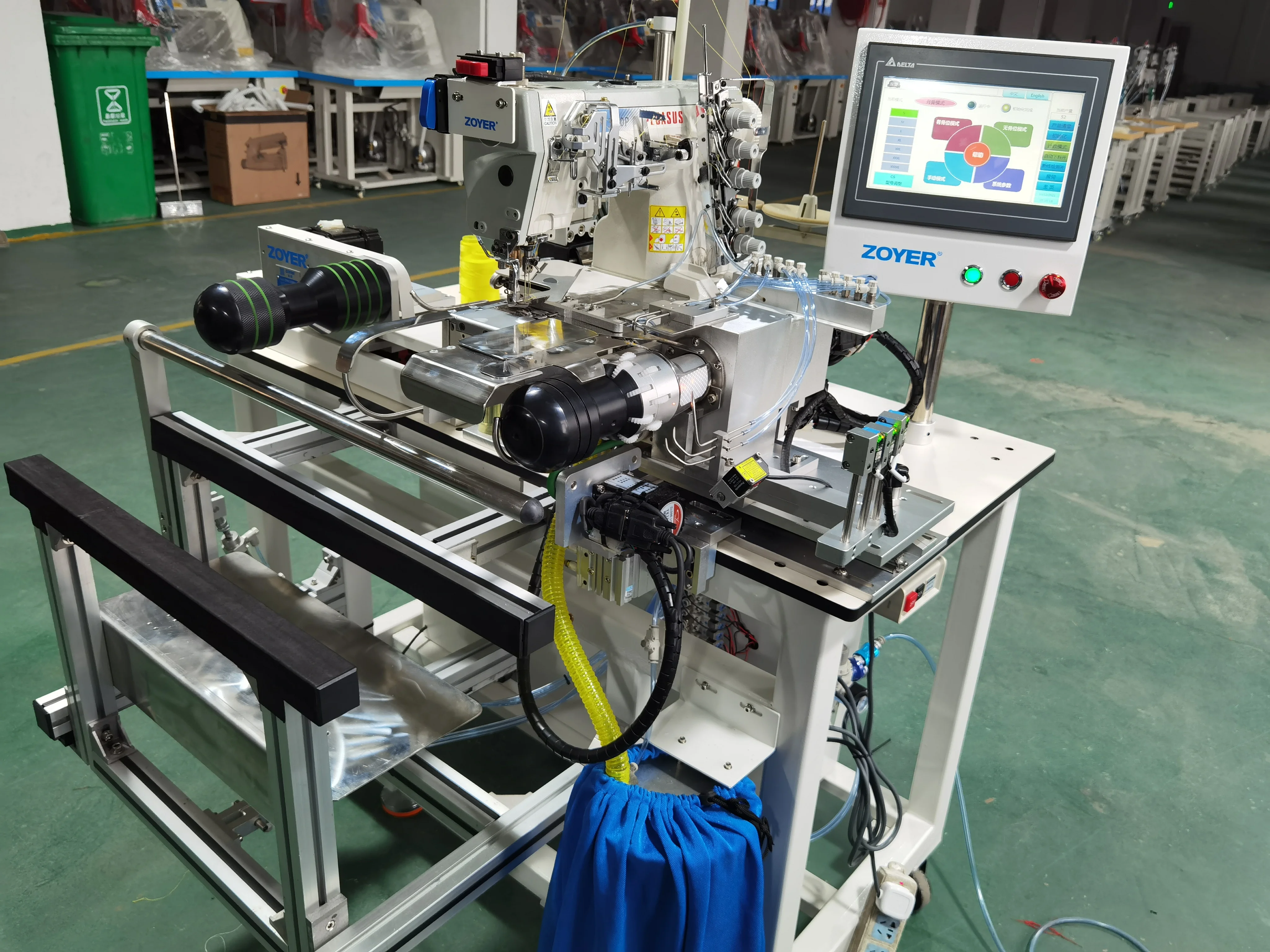 ZY600-35XBDA automatic bottom hemming sewing machine cover stitch for T shirt