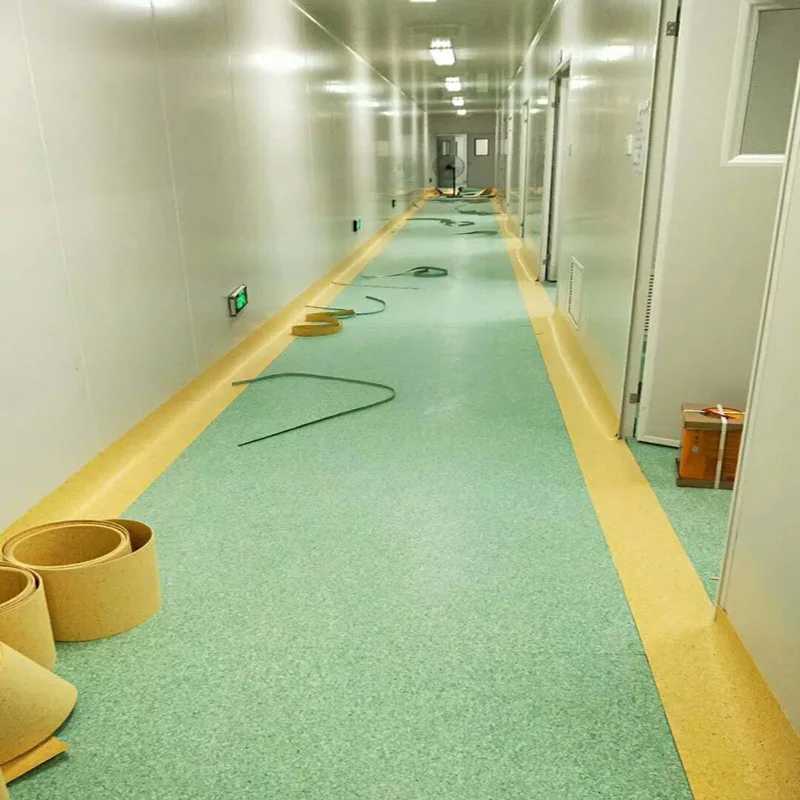 Commercial 4mm linoleum floor sheet roll homogeneous pvc plastic non-slip flooring roll for hospital