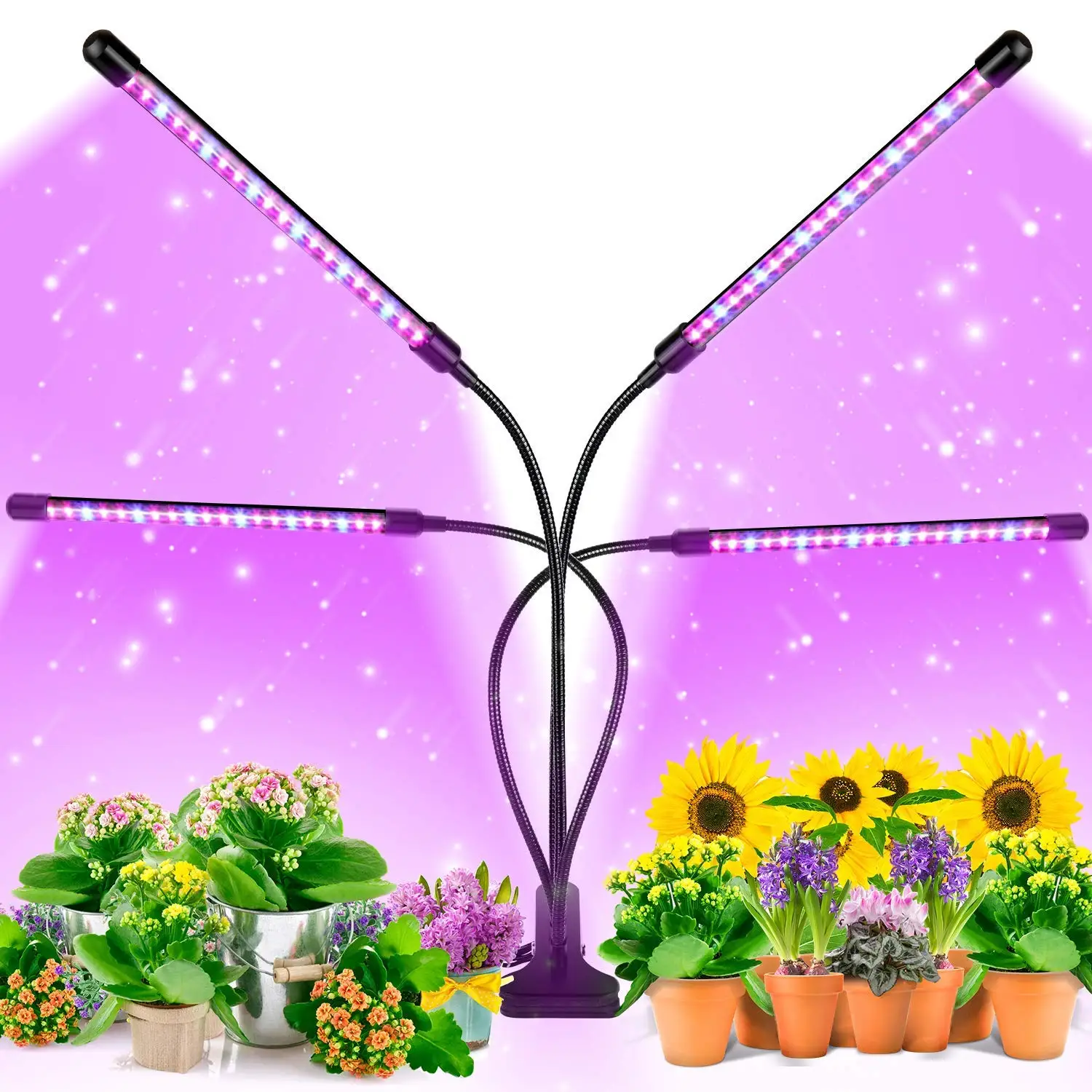 4 Head LED Grow Light Full Spectrum Phytolamp For Plants Full Spectrum Phyto Growth Lamp