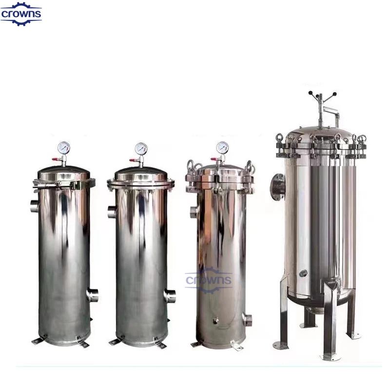 Stainless Steel 304/316L Bag Filter Housing for Industrial Water Treatment