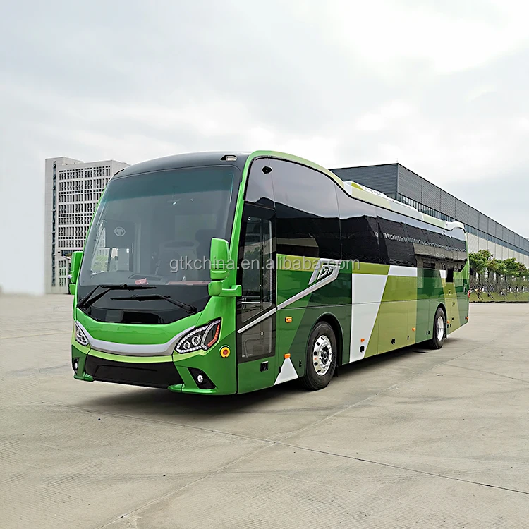 China 57+1 seats good price electric automatic tourist coach bus 12m pure electric luxury new coach passenger bus for sale