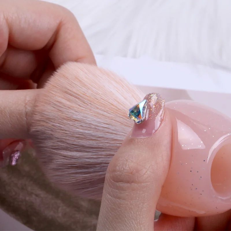 2022 TSZS щетка для чистки ногтей с пластиковой ручкой удаления пыли Кисть макияжа частной