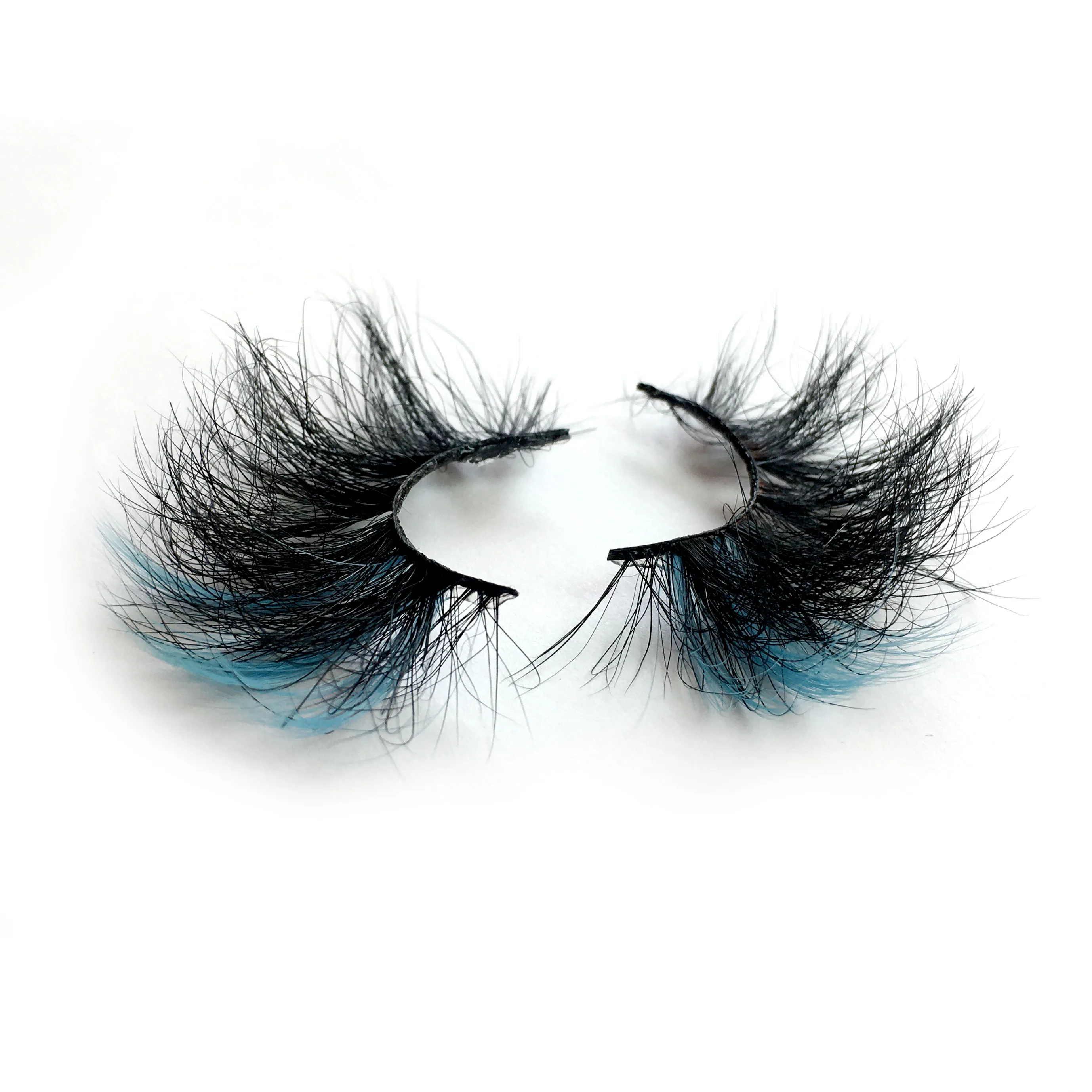 top products short style lash strips false eyelashes natural 3d mink lashes 5d wholesale vendor 25mm rainbow color strip lash