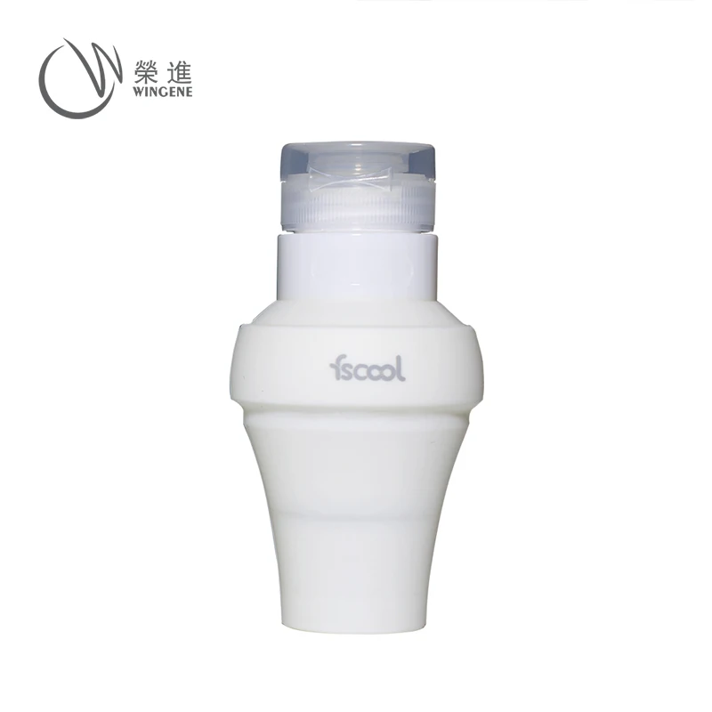 Travel Accessory Portable Folding Mini Silicone Squeeze Shampoo Travel Bottle Set/Kit