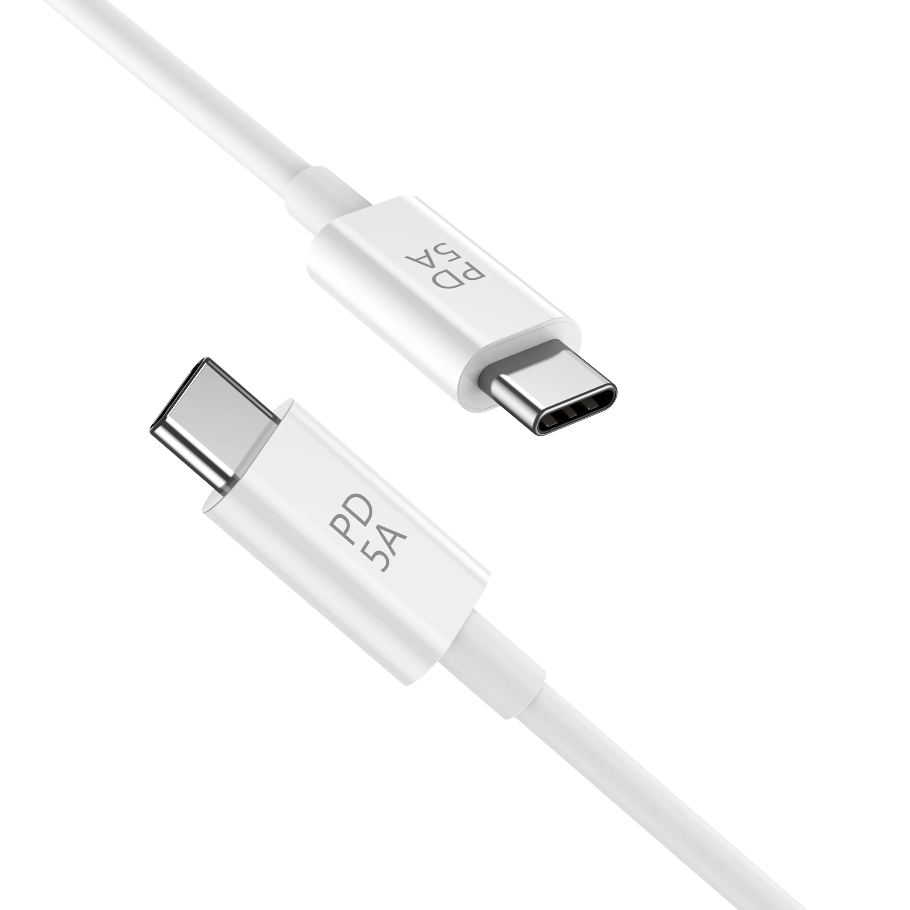 Nylon braided USB cable PD 87W 2M type C to type C 5A with E-mark chip 100W charging cable for MacBook Laptop