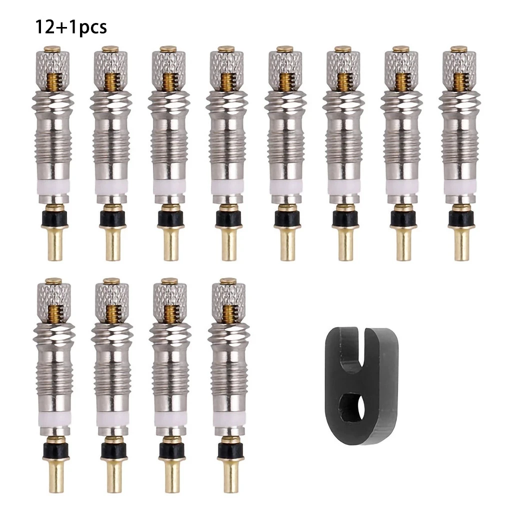 Набор сердечников клапана велосипедной шины 12 шт./компл. сердечник воздушного велосипеда набор инструментов для ремонта замена Presta