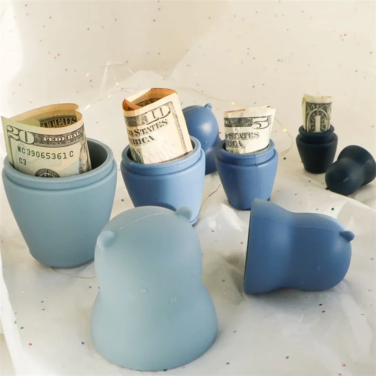 Hot selling new portable educational bpa free eco-friendly soft silicone nesting doll for autism kids