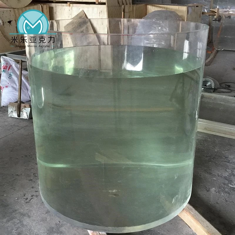 Custom design new premium popular circular tube acrylic fish tank artificial jellyfish