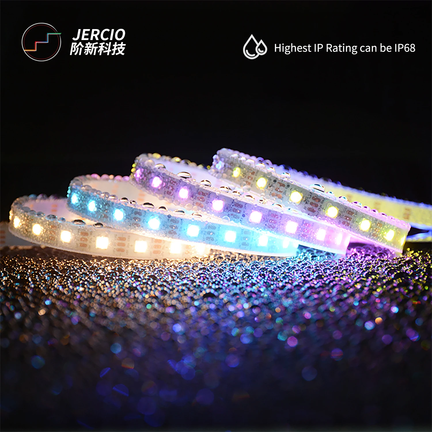 JERCIO SK6812 / WS2812 / XT1511-RGBW (RGB+WW/NW/CW) Addressable built in ic 30/60/74/96/144 LEDs/m digital LED Strip
