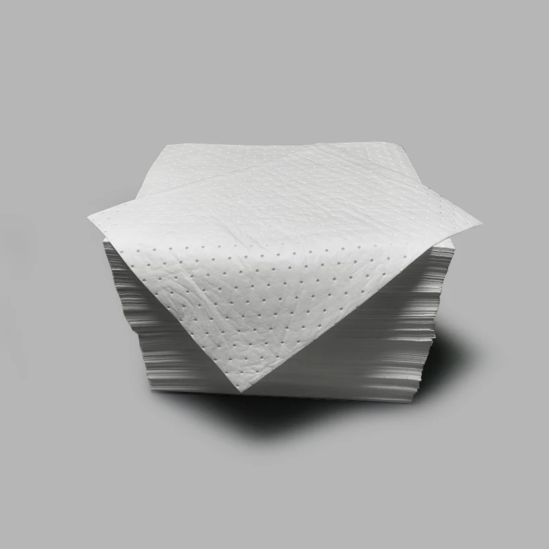low price white oil spill absorb mat oil absorbent pads