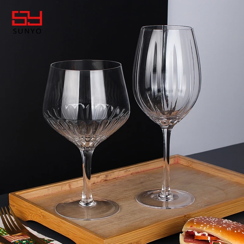 Glassware Manufacturers Vintage Crystal Wine Glasses Stem Water Drinking Goblet Red Wine Glasses