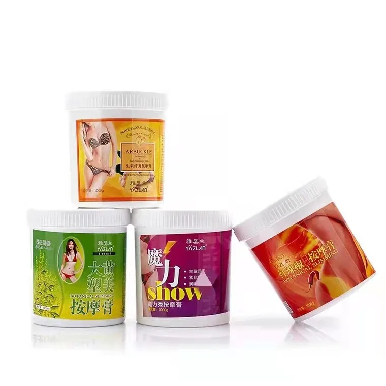 Custom LOGO 1kg Slim Belly Arm Waist Stomach Hot Fat Burning Cellulite Oil Weight Loss Tightening Slimming Cream