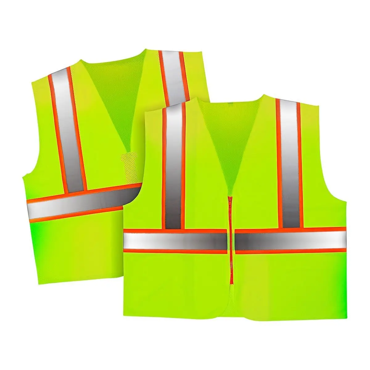 ANSI EN Class 1 security guard uniforms jacket reflective shirt hi vis construction industrial warning safety vest