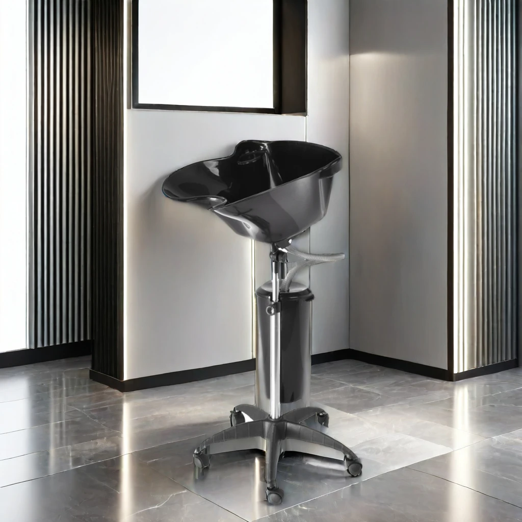 New Shampoo Basin Hairdressing 5-Wheels Rolling Salon Furniture Hair Wash for Hotel Living Rooms Barber Salons Beauty Shops