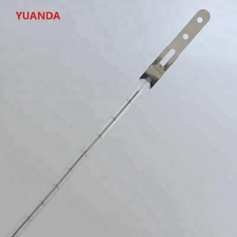 clear short wave halogen 13195 x base infrared heating lamps