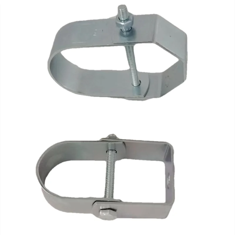 Standard Pipe Clamps U Shape clip Metal Steel For Drainage Fixed Support Carbon Square Pipes