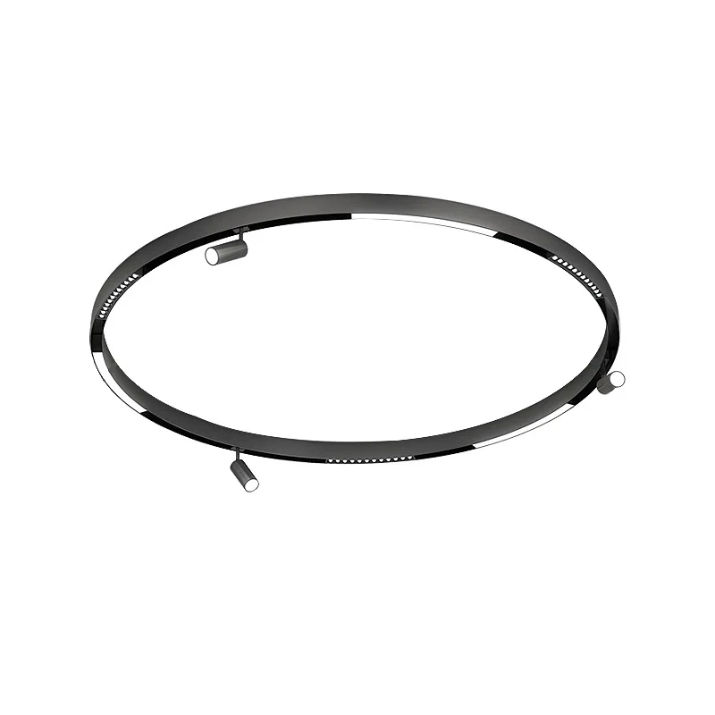 Smart Circle Ring 600mm Indoor Rail Lighting magnetic track light system DC48V Flood led linear track light control by tuya