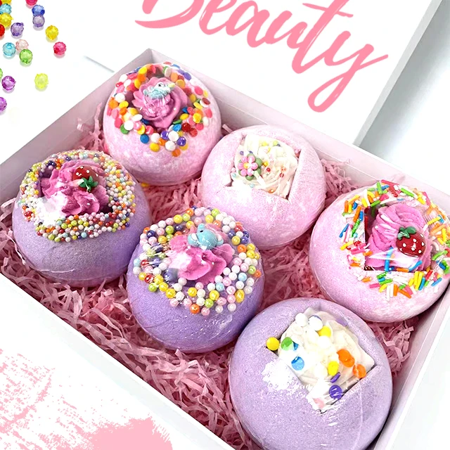 Оптовая продажа, персонализированная детская игрушка с фирменной маркой, неожиданная банная бомба, набор оптом