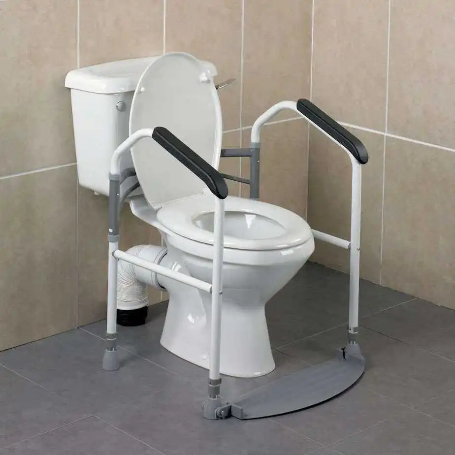 Disabled Bathroom Elderly Handicap Fold toilet armrest