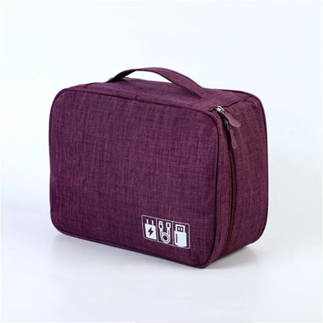 Travel portable data cable storage bag multi-functional Korean version of portable digital headphones mobile charger bag