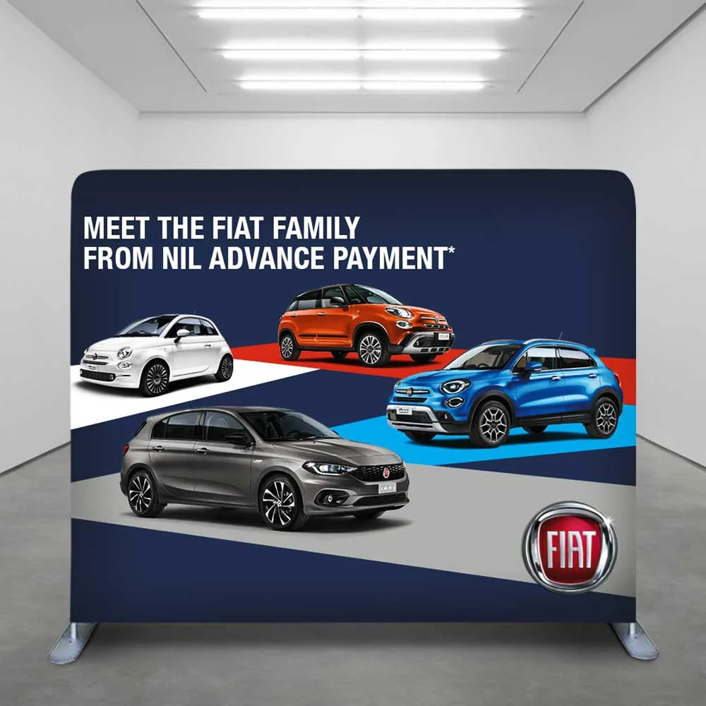 Custom High Quality Cheap Media Backdrop Walls Seamless Integration  Exhibition Booths Flat Tension Fabric Backdrop Display