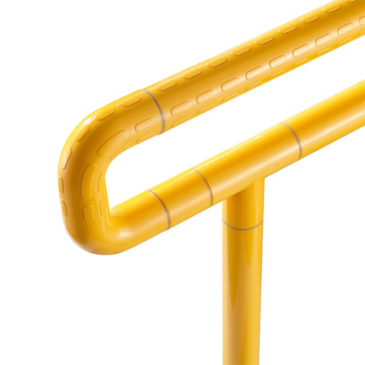 Оптовая продажа с завода желтый U-образный подлокотник одним полом ручка для