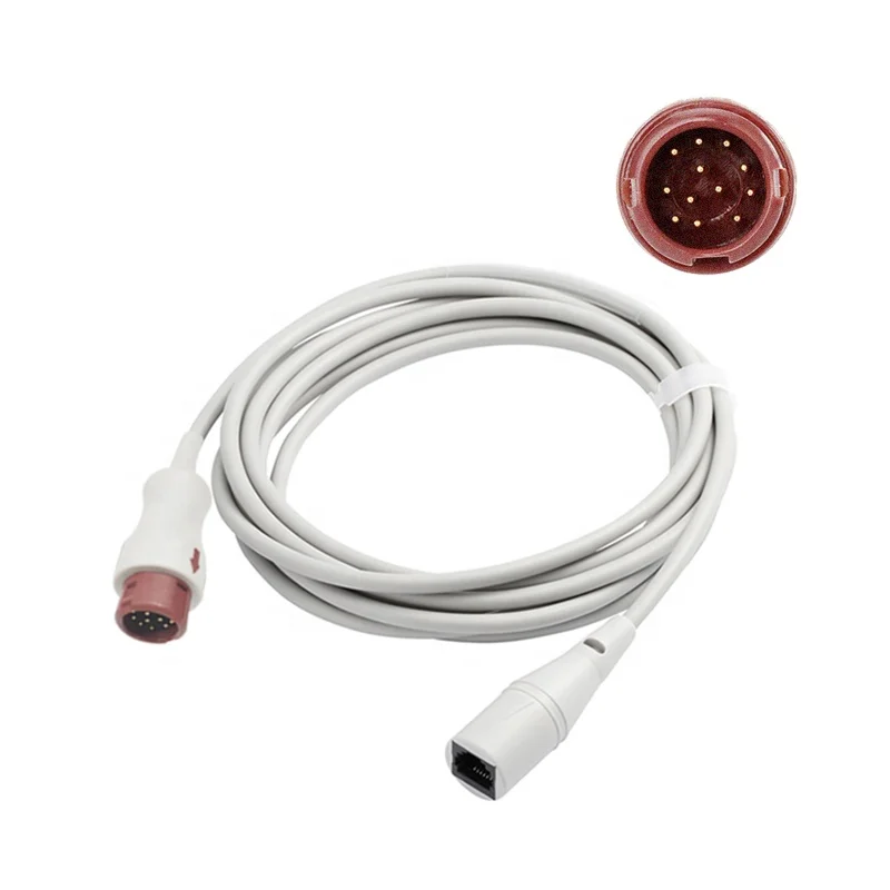 Medical Reusable For PH 12 Pin To Abbot Medical IBP Cable