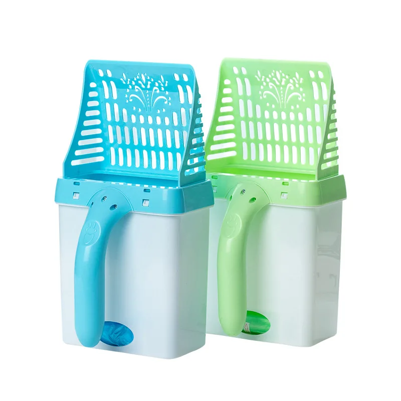Amazon Hot Seller Cat Litter Scoop Cat Poop Scoop Set Pet Toilet Picker Cat Litter Box Toilet