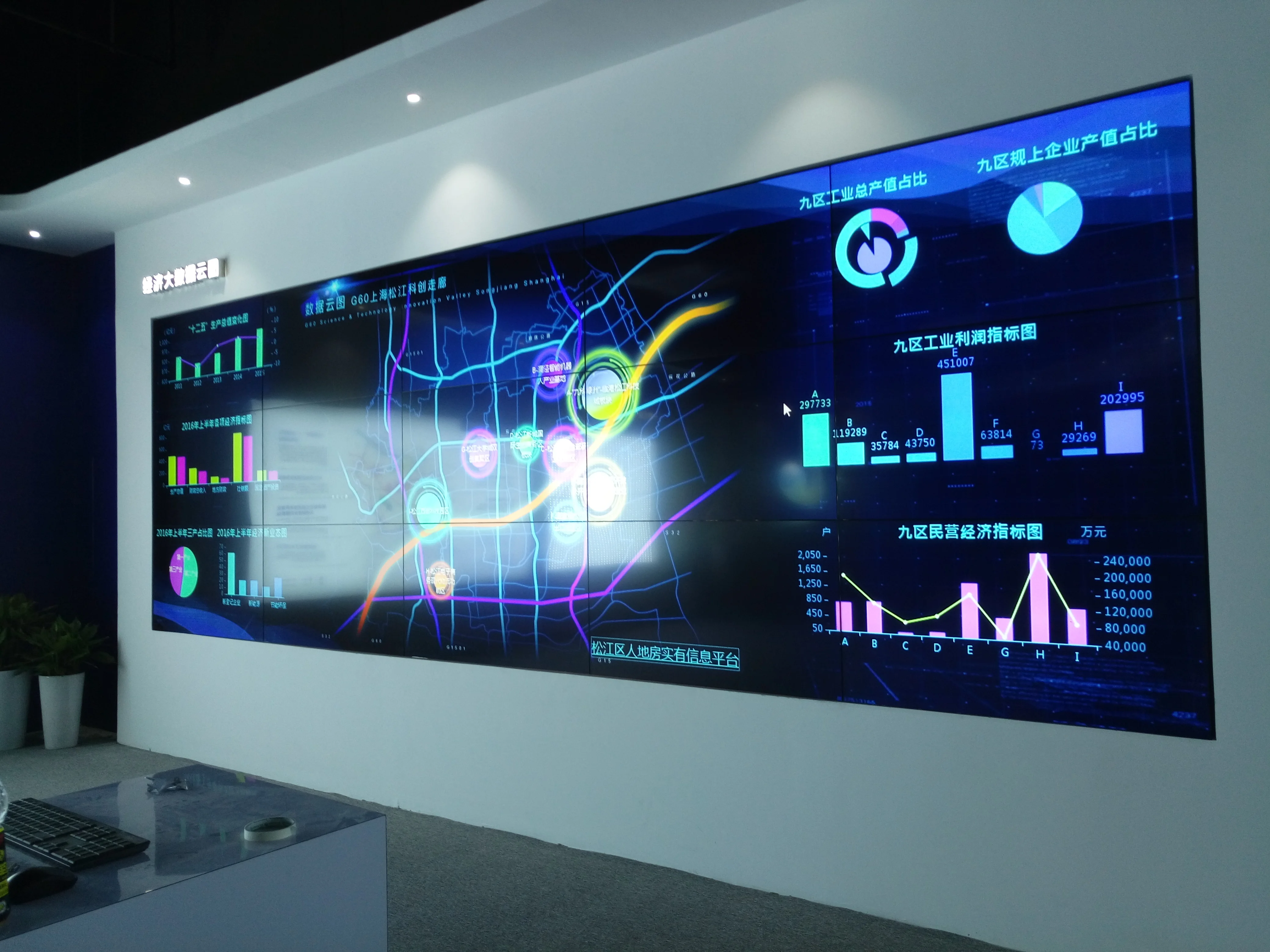 3x3 lcd vidmate video player monitor 50 inch Movie theaters oem lcd commercial advertising player video wall with processor