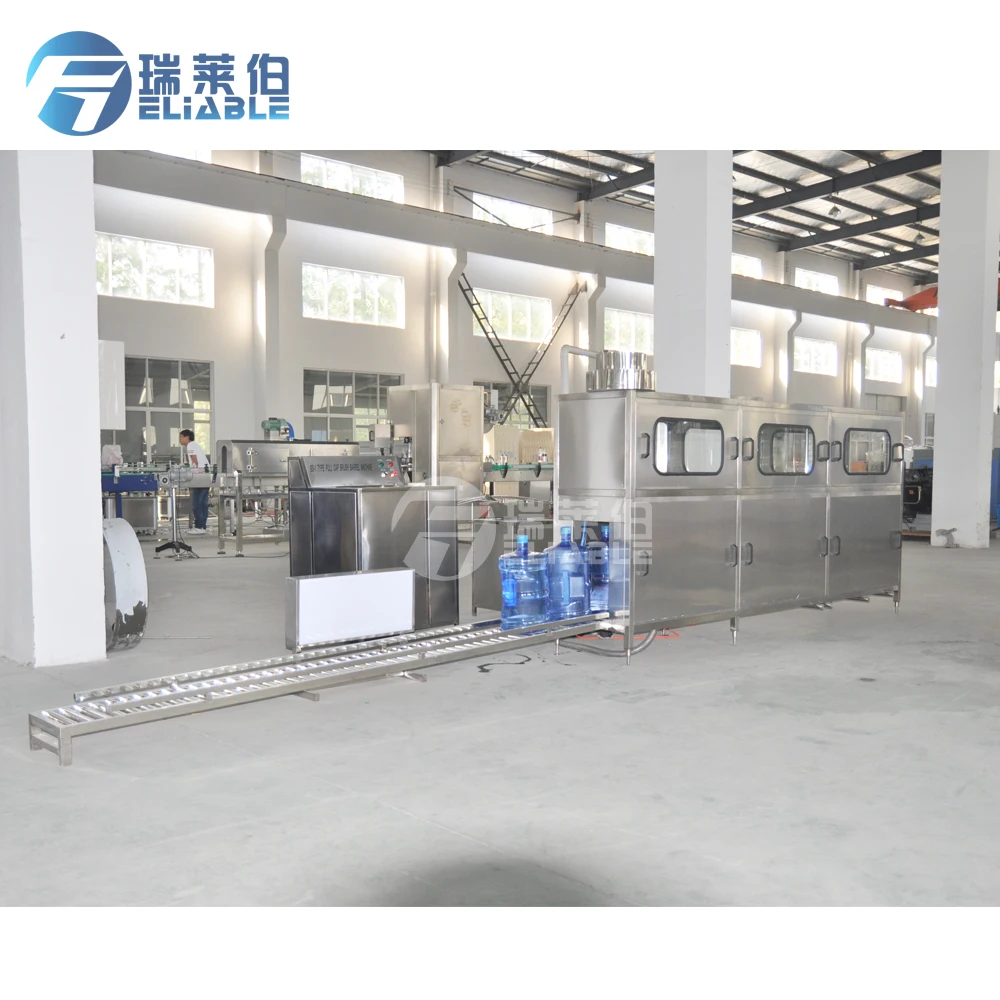 Zhangjiagang reliable supplier 5 Gallon bottle pure drinking mineral water filling / bottling machine complete line price