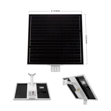 Jide Tech солнечные панели системы для камеры безопасности 60W36AH IP65 Водонепроницаемый Солнечный комплект 12 В выход видеонаблюдения