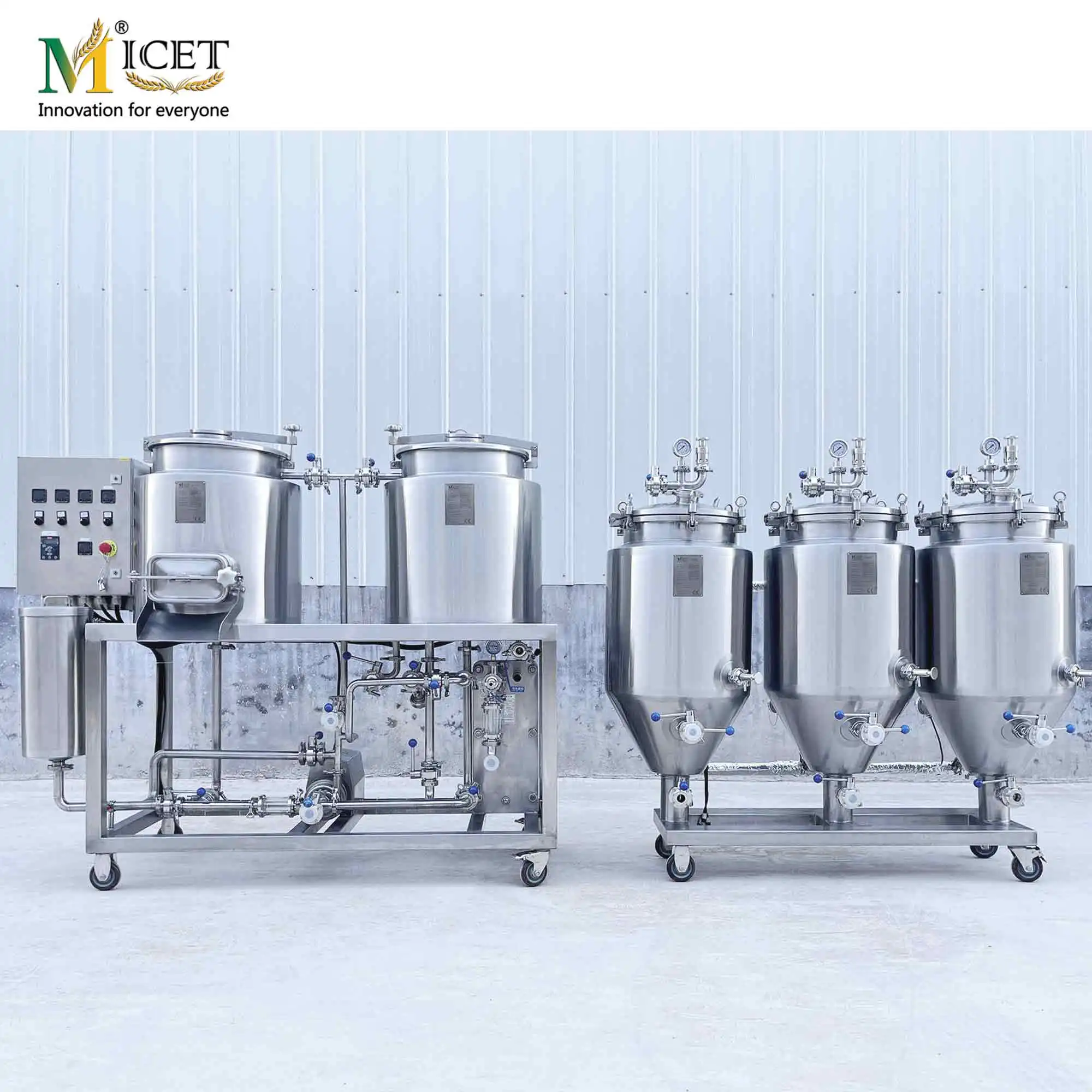 Stainless steel 304 Conical Fermentor 50L Tank Fermenter with Chiller for home brewing