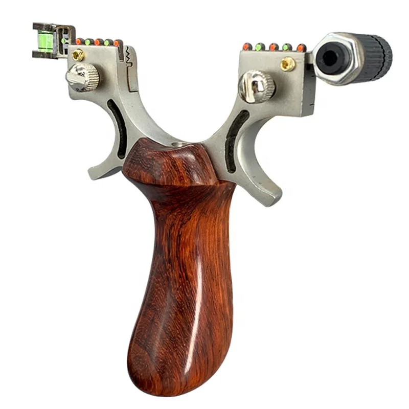 Рогатка для охоты на открытом воздухе из нержавеющей стали и дерева с высокой точностью