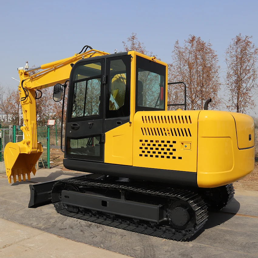 High Quality New Excavator 8 Ton Medium Earth-moving Machinery Original  Crawler Excavator for sale