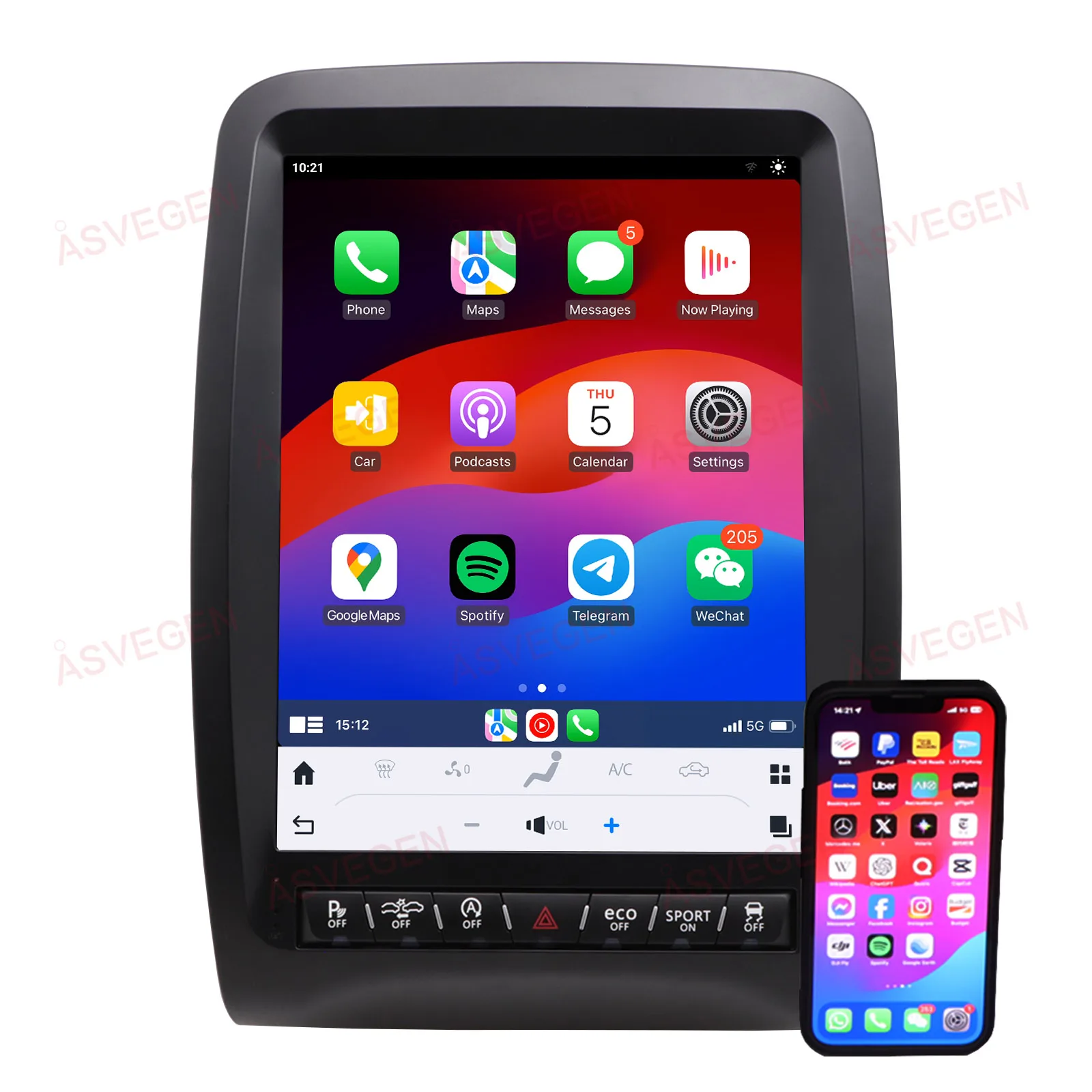 Android 12 .1inch RHD LHD Car Multimedia Radio Car DVD Player For Dodge Durango 2014-2016 GPS Navigation