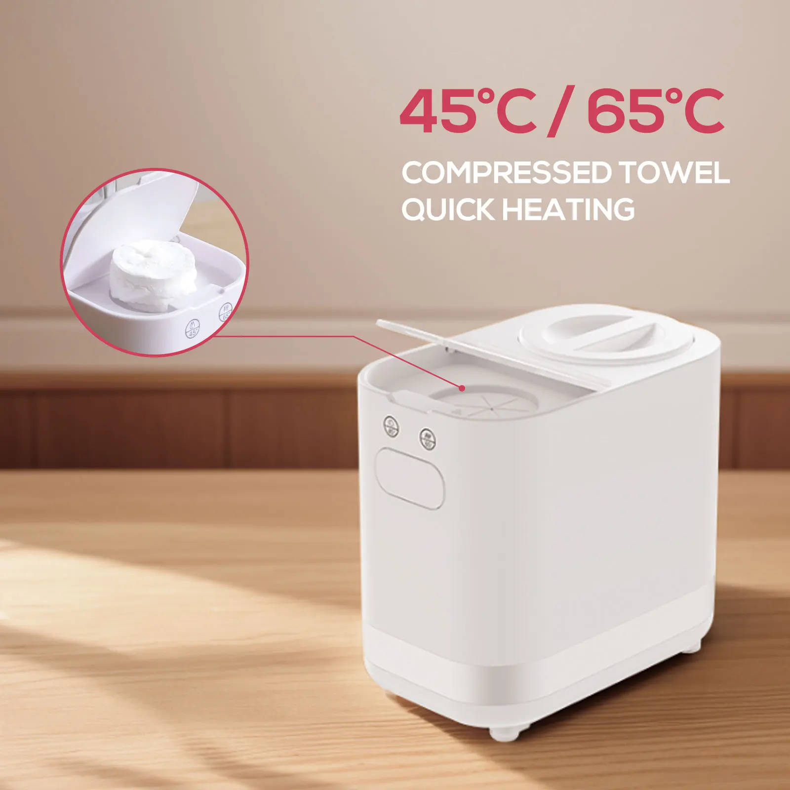 Portable Wet Wipes Warmer Baby Wipe Warmer Compressed Wipes Towel heating baby milk formula dispenser Electric Wet Towel Heater