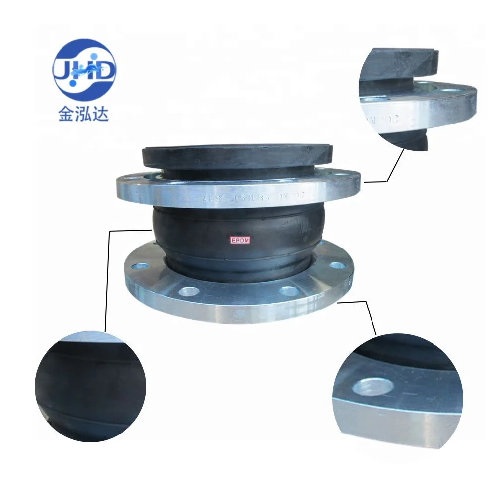 BS/DIN standard PN10 PN16 flange/threaded connector galvanized expansion flexible rubber joint