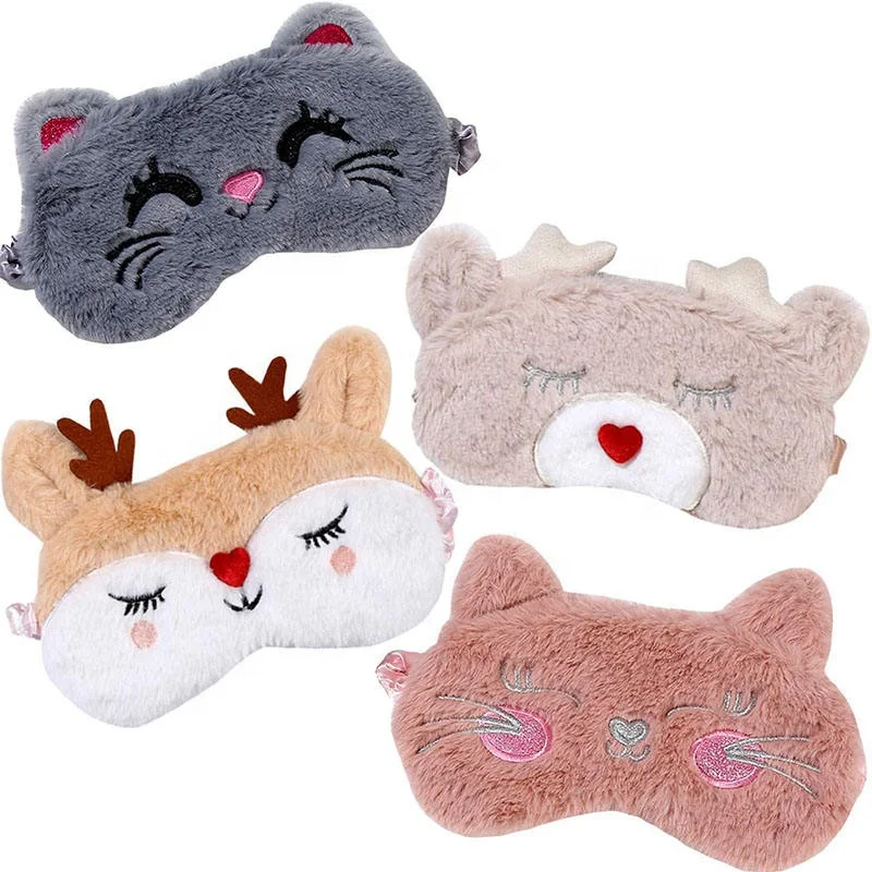 2023 New products  High quality eyeshade sleeping mask silk eye mask cover travel ey for kids Custom logo Made in China