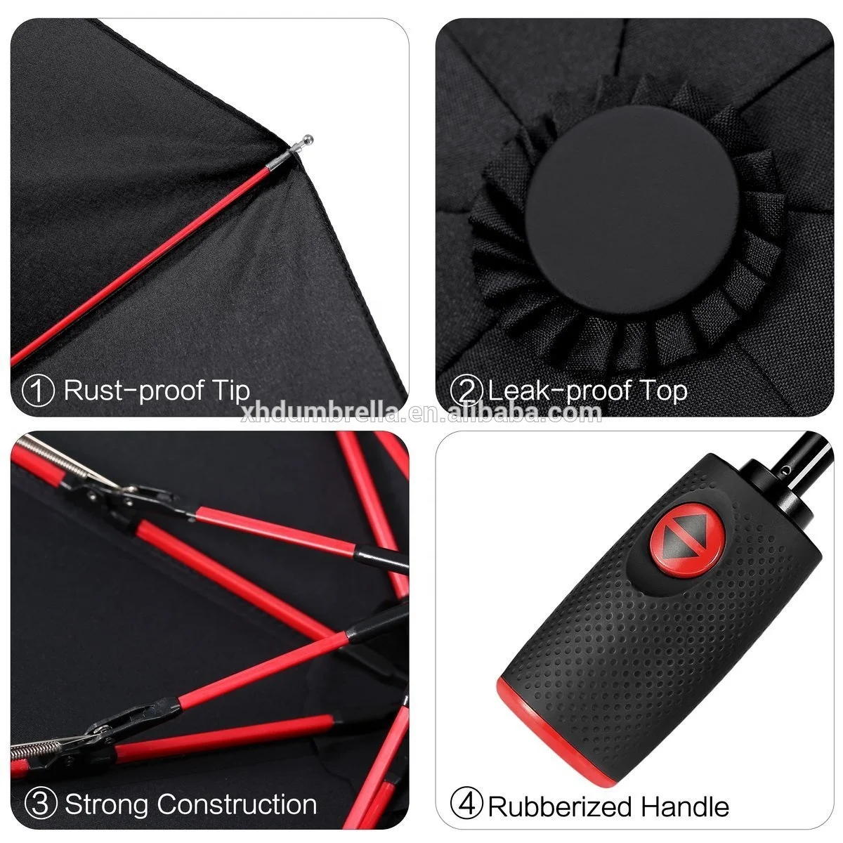 new fashion compact travel 3 fold automatic umbrella for gift umbrella