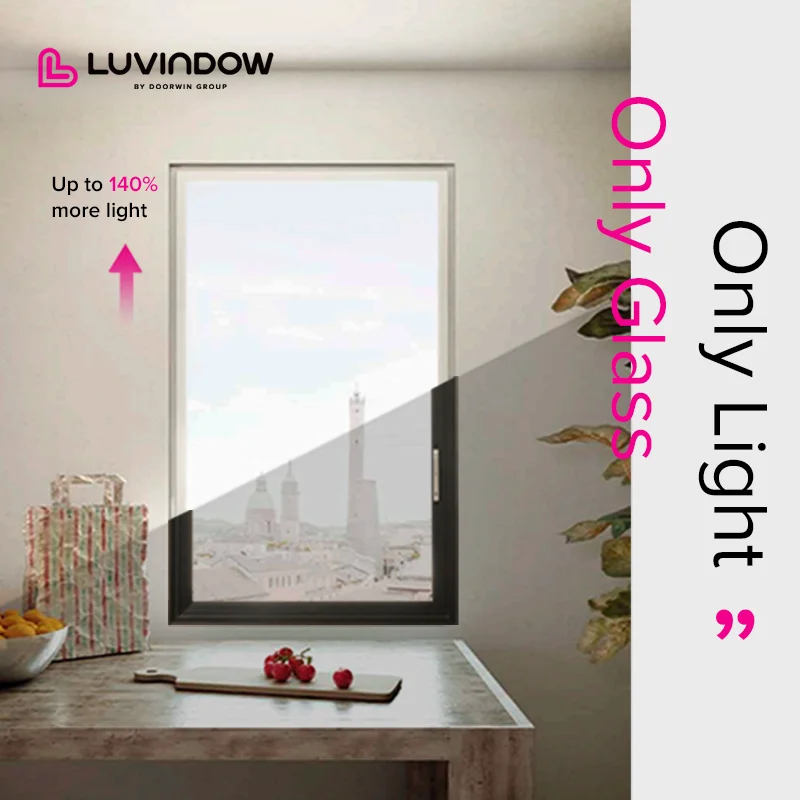 Minimalist Panoramic Picture Windows For House Double Glazed Sound Insulated Livingroom Large Glass Windows