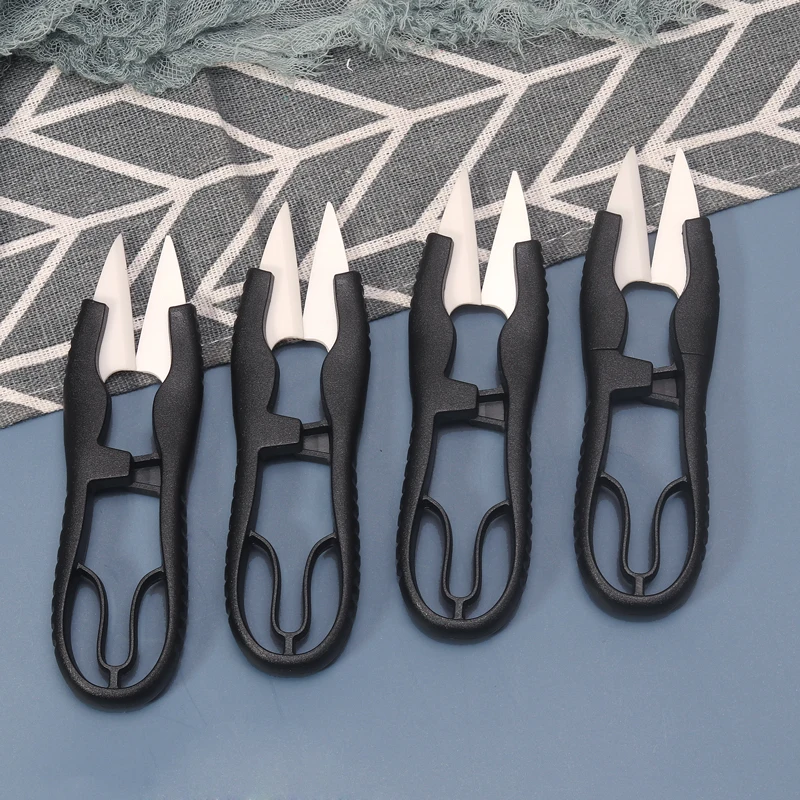 Amazon hot Stainless Steel Garment Scissor Cutter Thread Tailor Scissor U shape Embroidery scissors for home