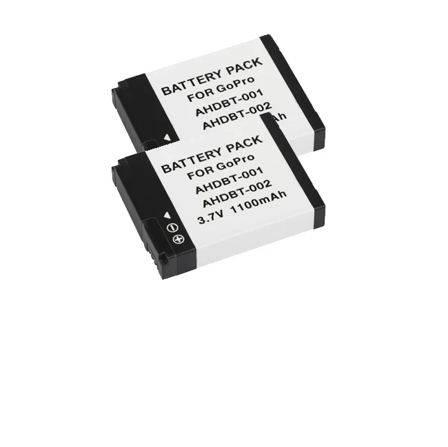 Аккумулятор AHDBT-001 камеры AHDBT 001 002 AHDBT-002 Bateria для GoPro Go Pro HD Hero 1 2 Hero1 Hero2 Motorsports Surf 960 на открытом воздухе