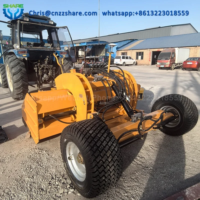 small motor grader laser leveler for agriculture soil leveling laser machine