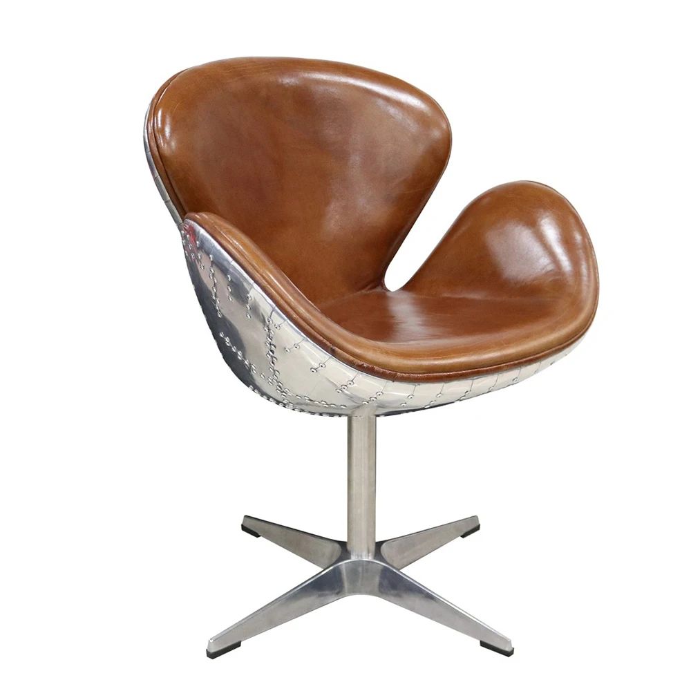 Home Furniture Aviation Vintage Leather Arne Jacobsen Chair Swivel Aviator Bar Chair Canada