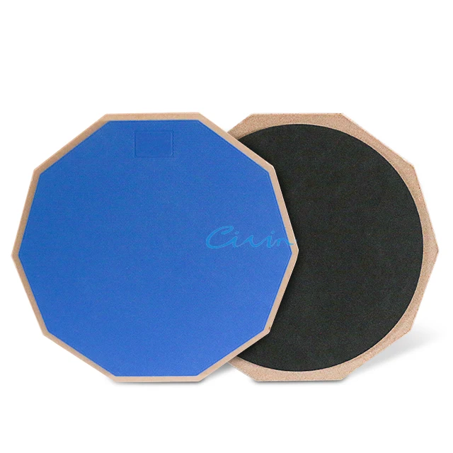 Wholesale Price 8 Inch Silicone Dumb Single Drum Practice Pads Accessories Colorful Blue Drum Mute Pads