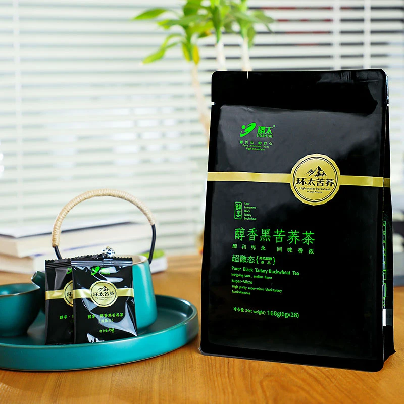 Huantai 168g Super Micro Tartary Buckwheat Tea Gluten Free Chinese Organic Fragrance Herbal Health food Detox Tea