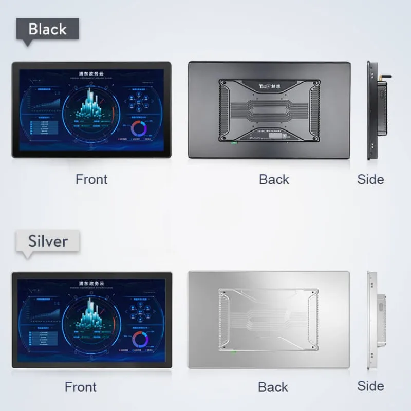 10.1 Inch Rugged Touch Screen Panel Display 7mm bezel waterproof shockproof lcd industrial monitor For Heavy Duty Applications